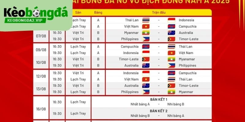 Lịch thi đấu bóng đá giúp người hâm mộ nhận định trước trận dễ dàng hơn